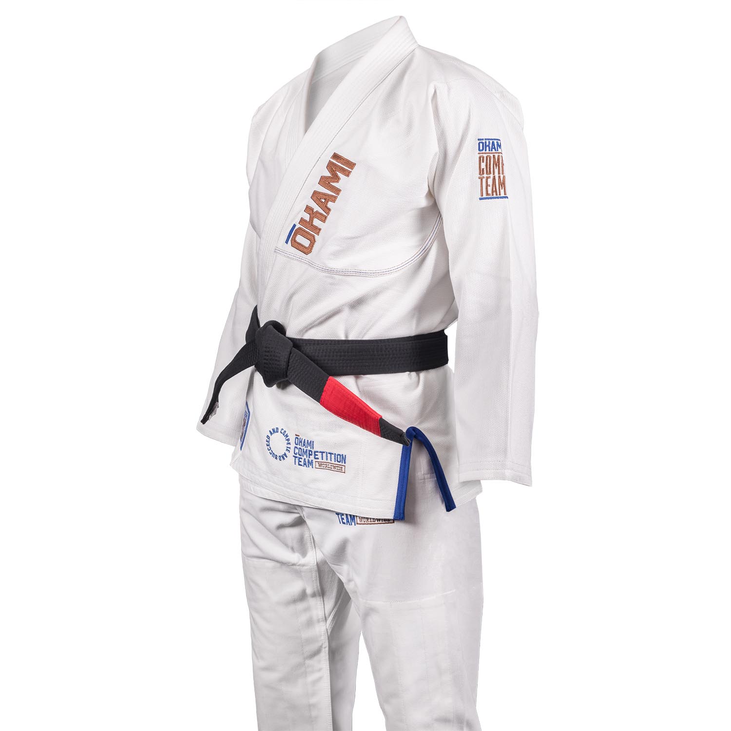 OKAMI BJJ GI, Competition Team V2, white, A4