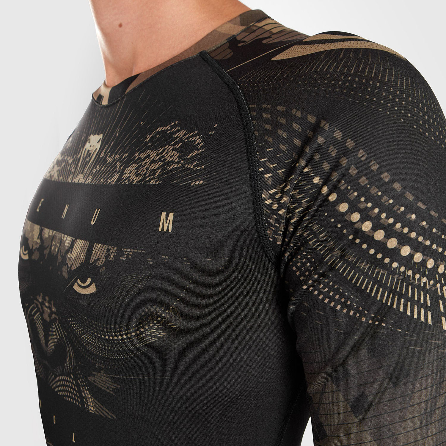 VENUM Rashguard, L\S, Gorilla Jungle, schwarz-sand, S