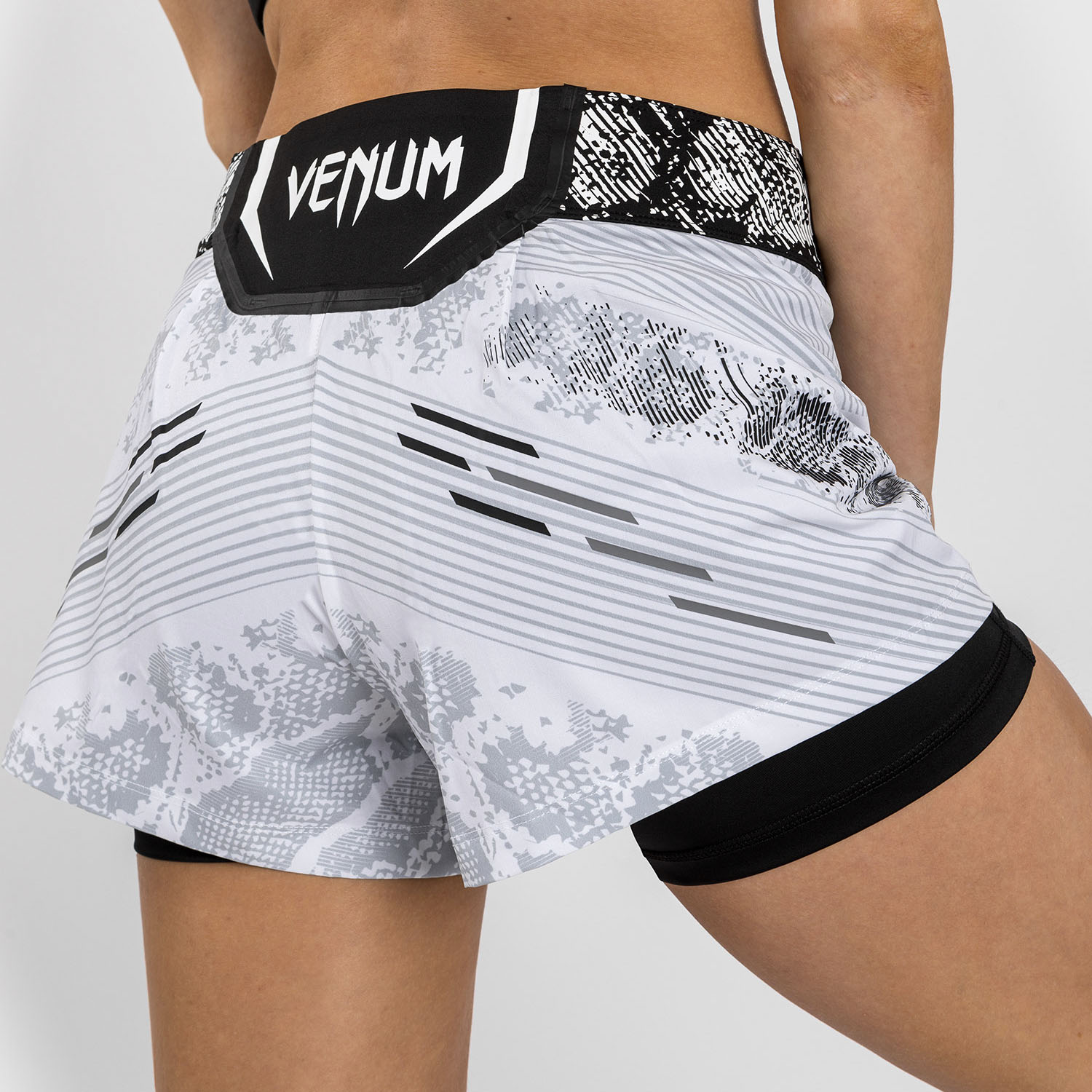 VENUM MMA Fight Shorts, Damen, UFC Fight Night, Adrenaline, weiß, XS