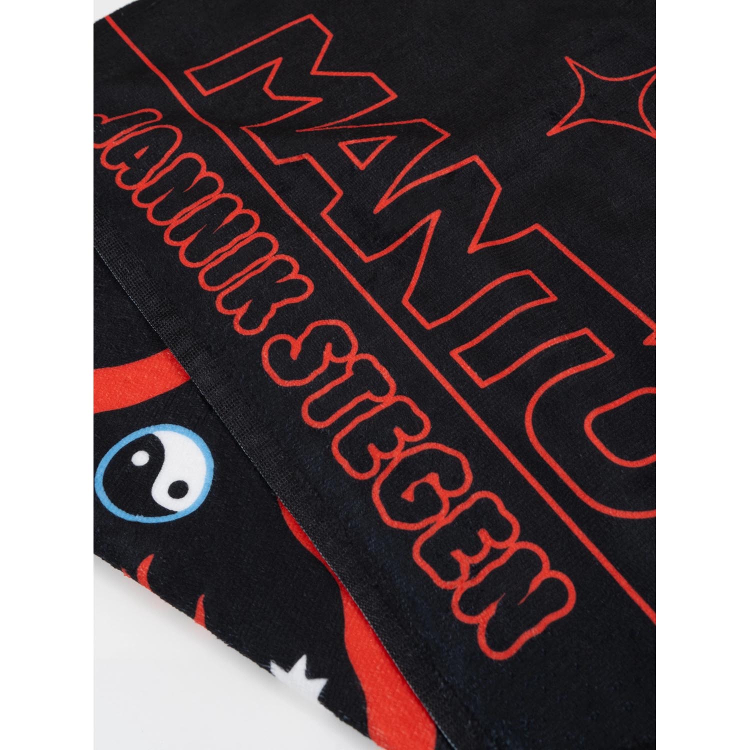 MANTO Towel, Cobra, black-red