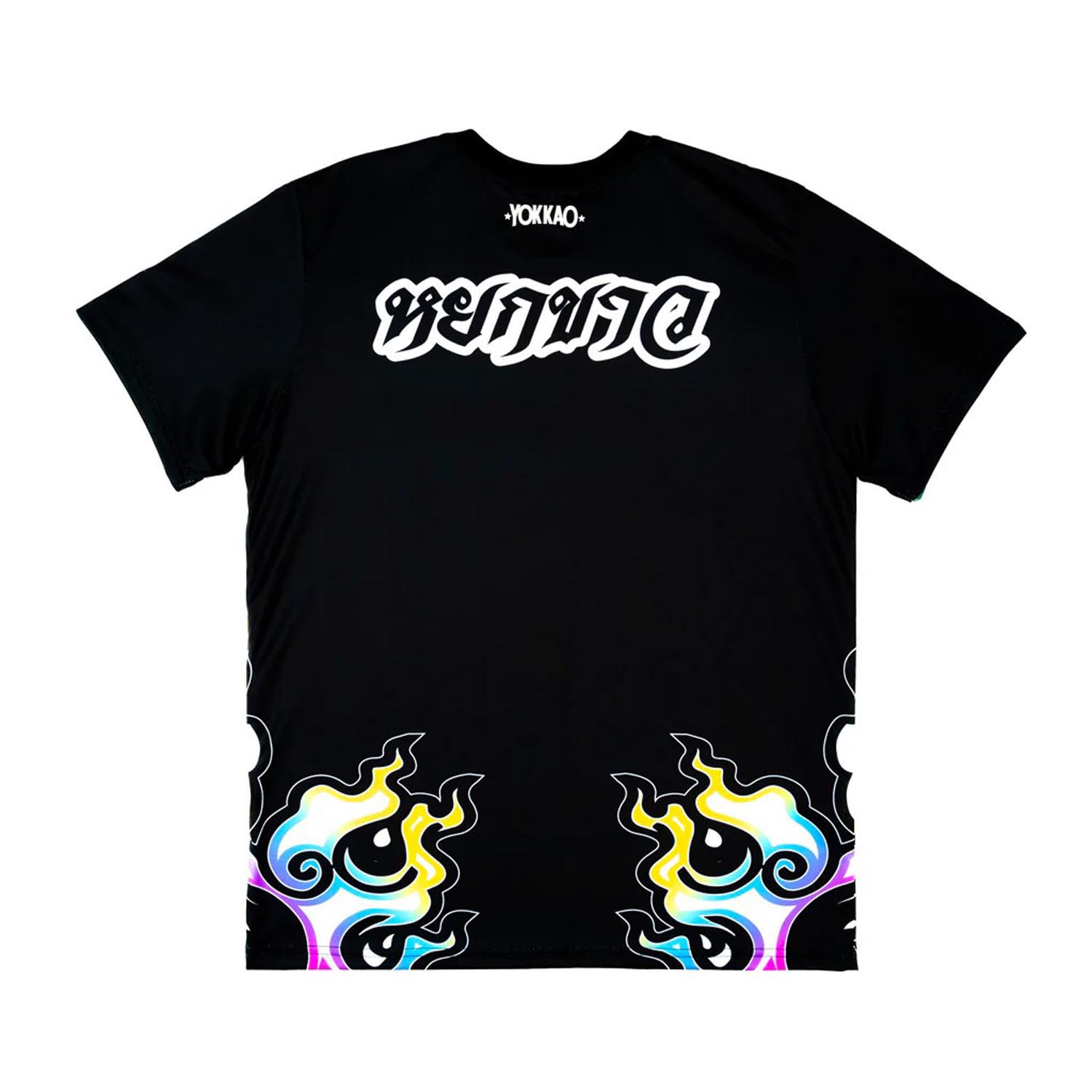 YOKKAO T-Shirt, Flames, black, XXL