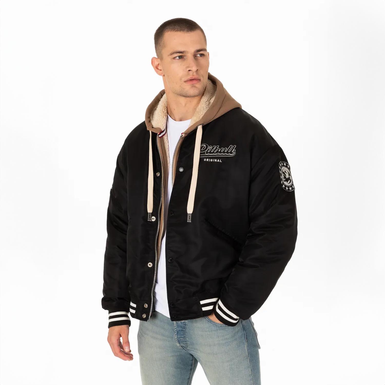 Pit Bull West Coast Jacket, Seabridge Varsity, black, M