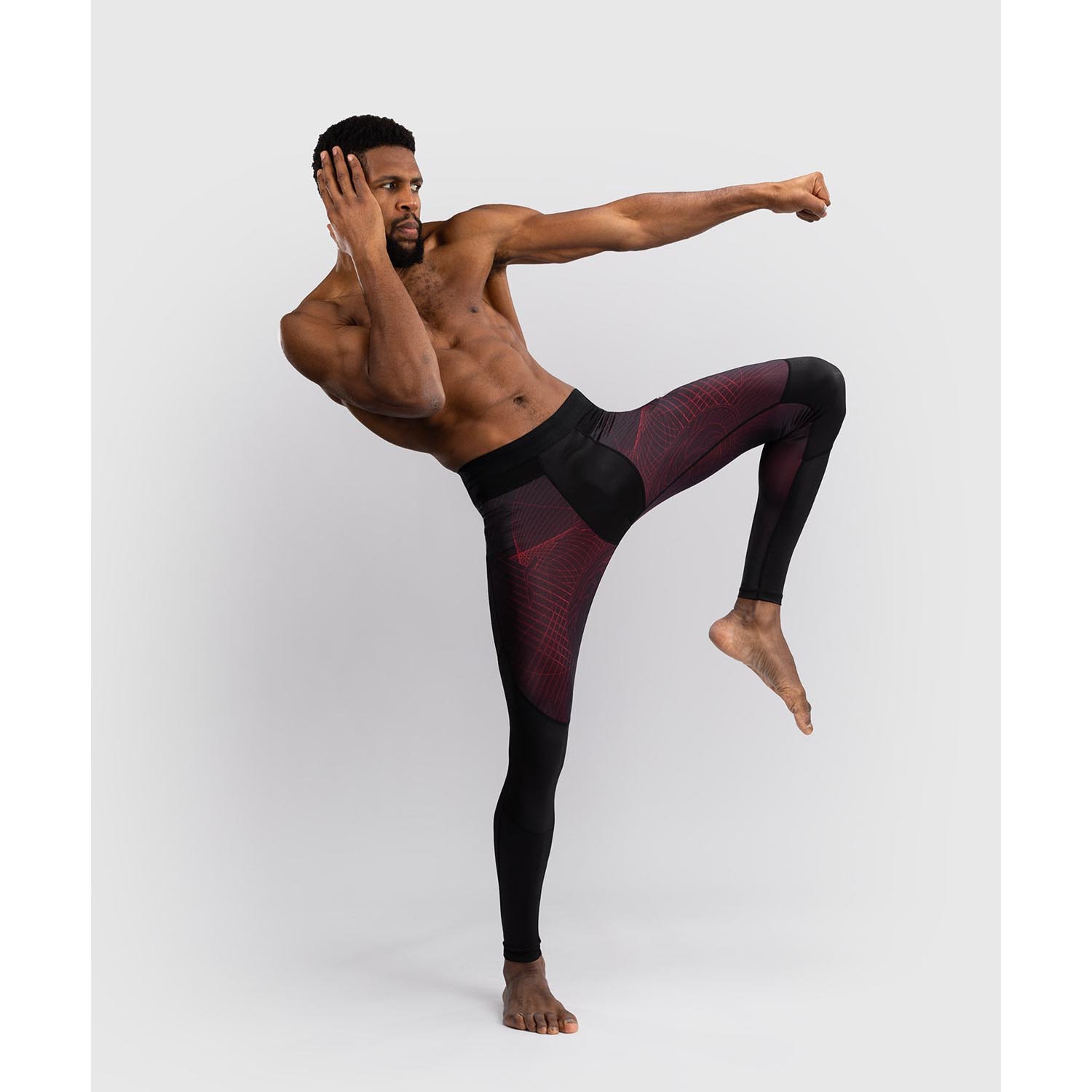 VENUM Compression Pants, G-Fit Air, black-red, XL