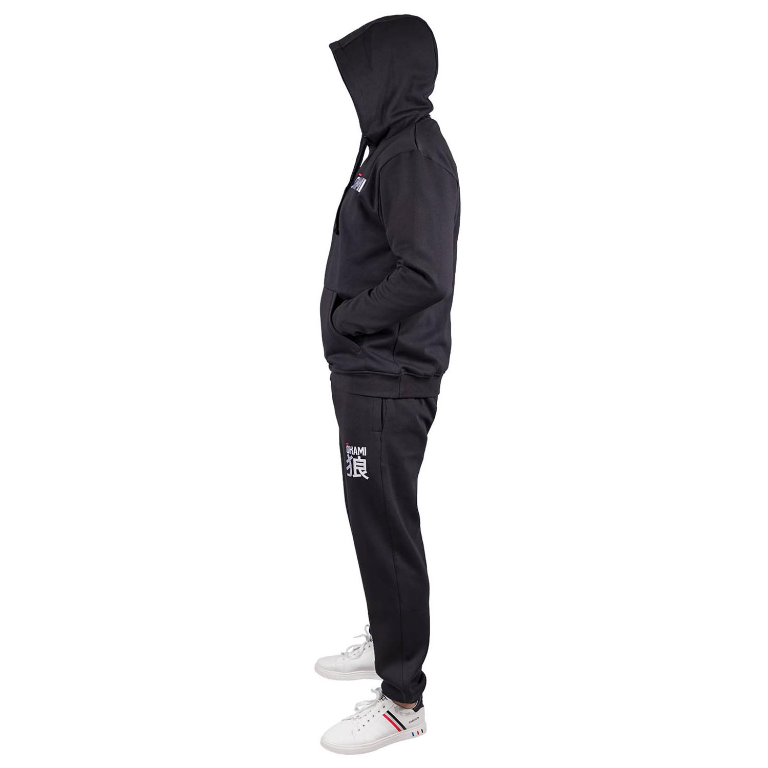 OKAMI Zip Hoody, Kanji, schwarz, L