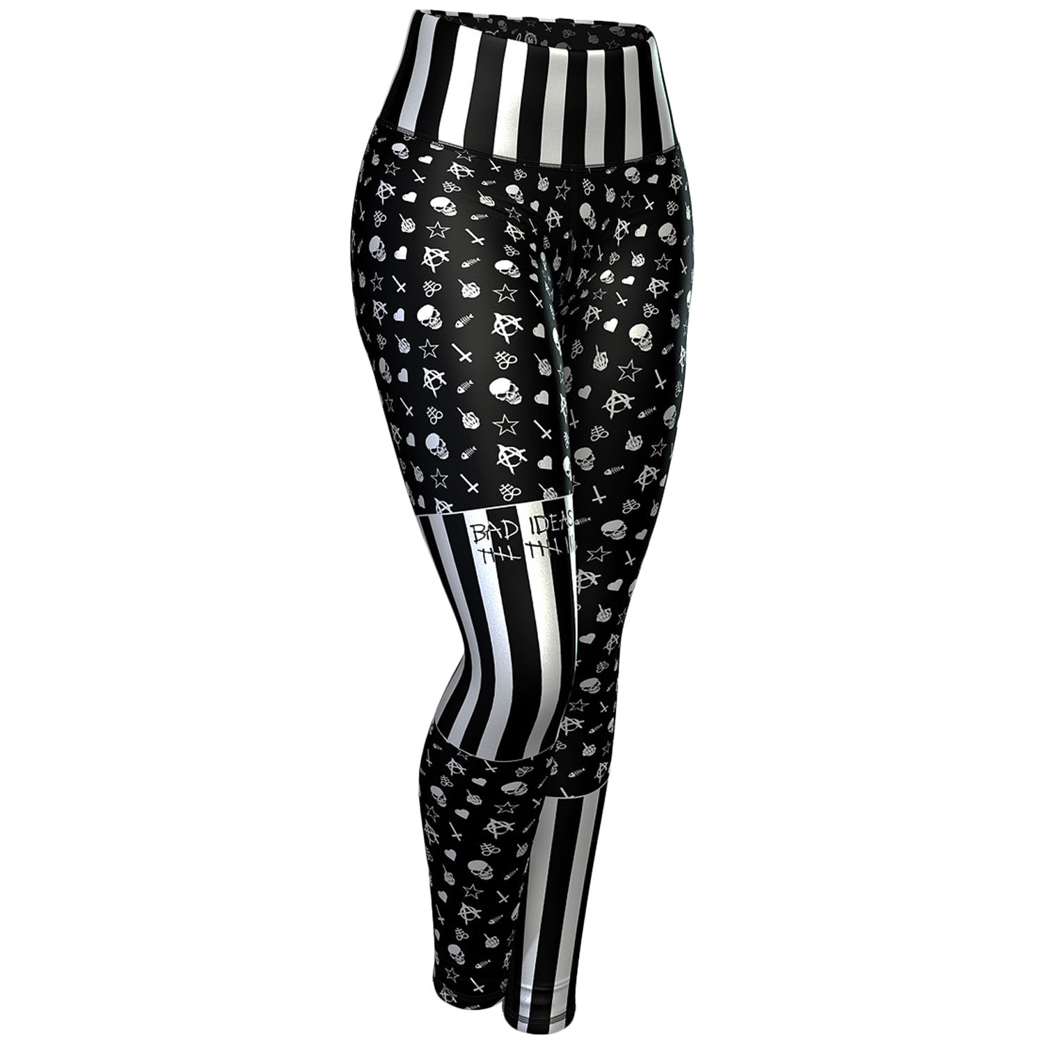 Anarchy Apparel Compression Leggings, Monogram, XS