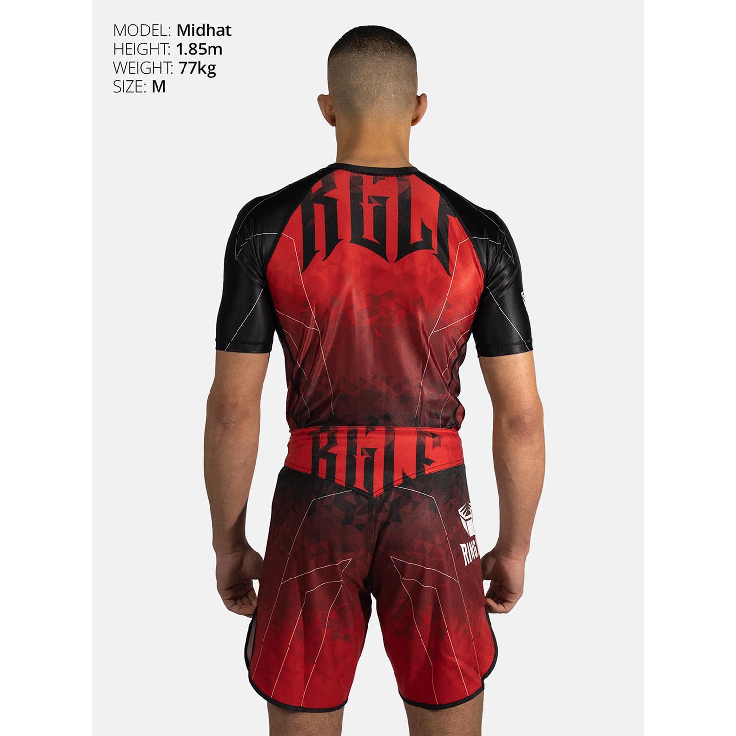 RINGLIFE Rashguard S/S - Transition black-red M