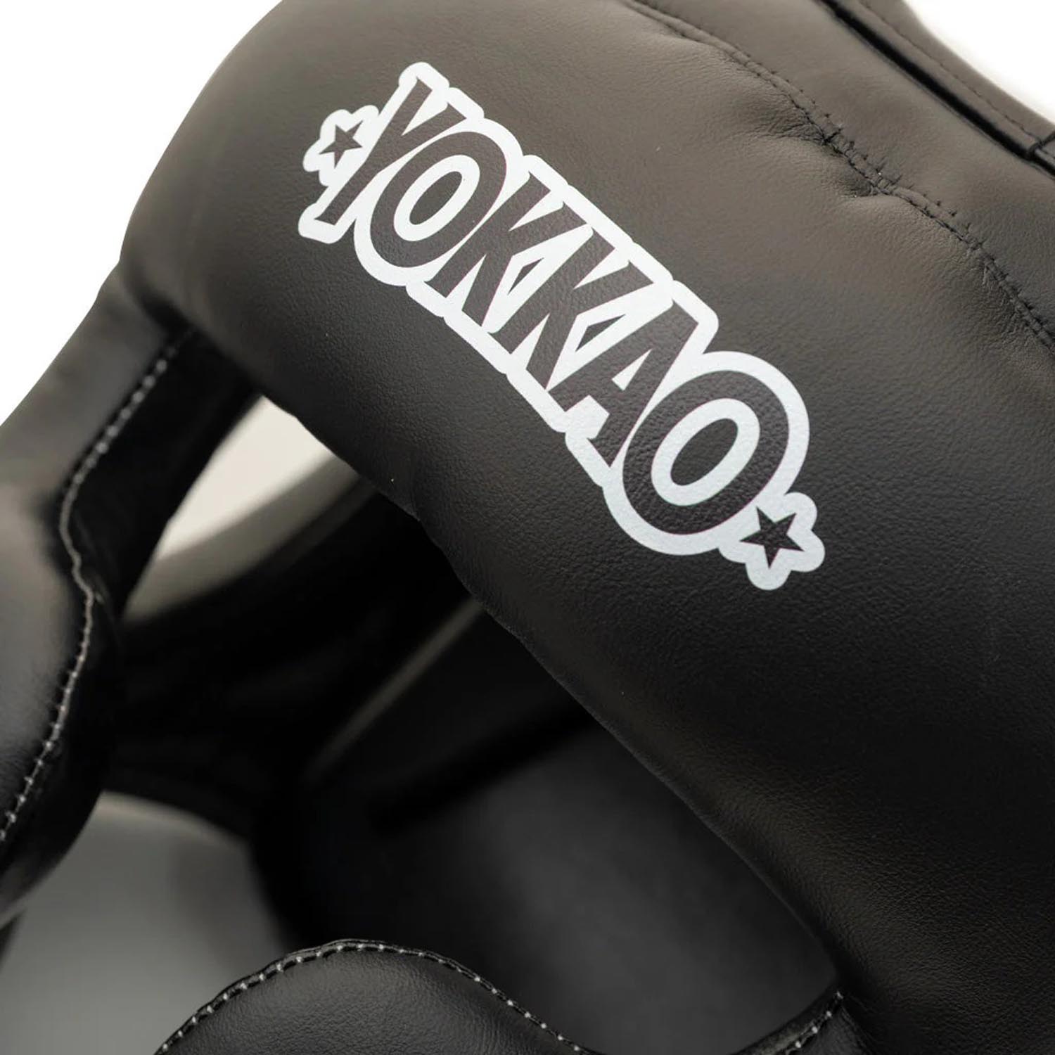 YOKKAO Head Guard, black-white, XL