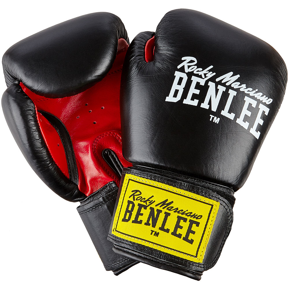 BENLEE Boxhandschuhe, Fighter, schwarz-rot, 12 Oz