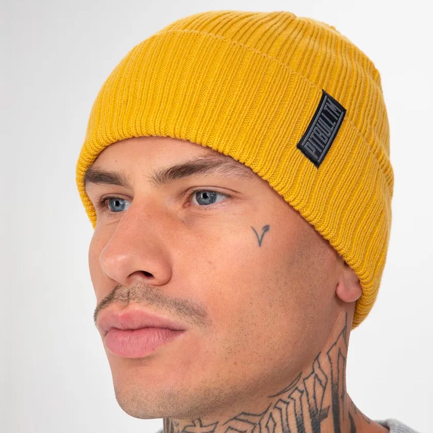 Pit Bull West Coast Beanie, Silvas Pitbull TM, yellow
