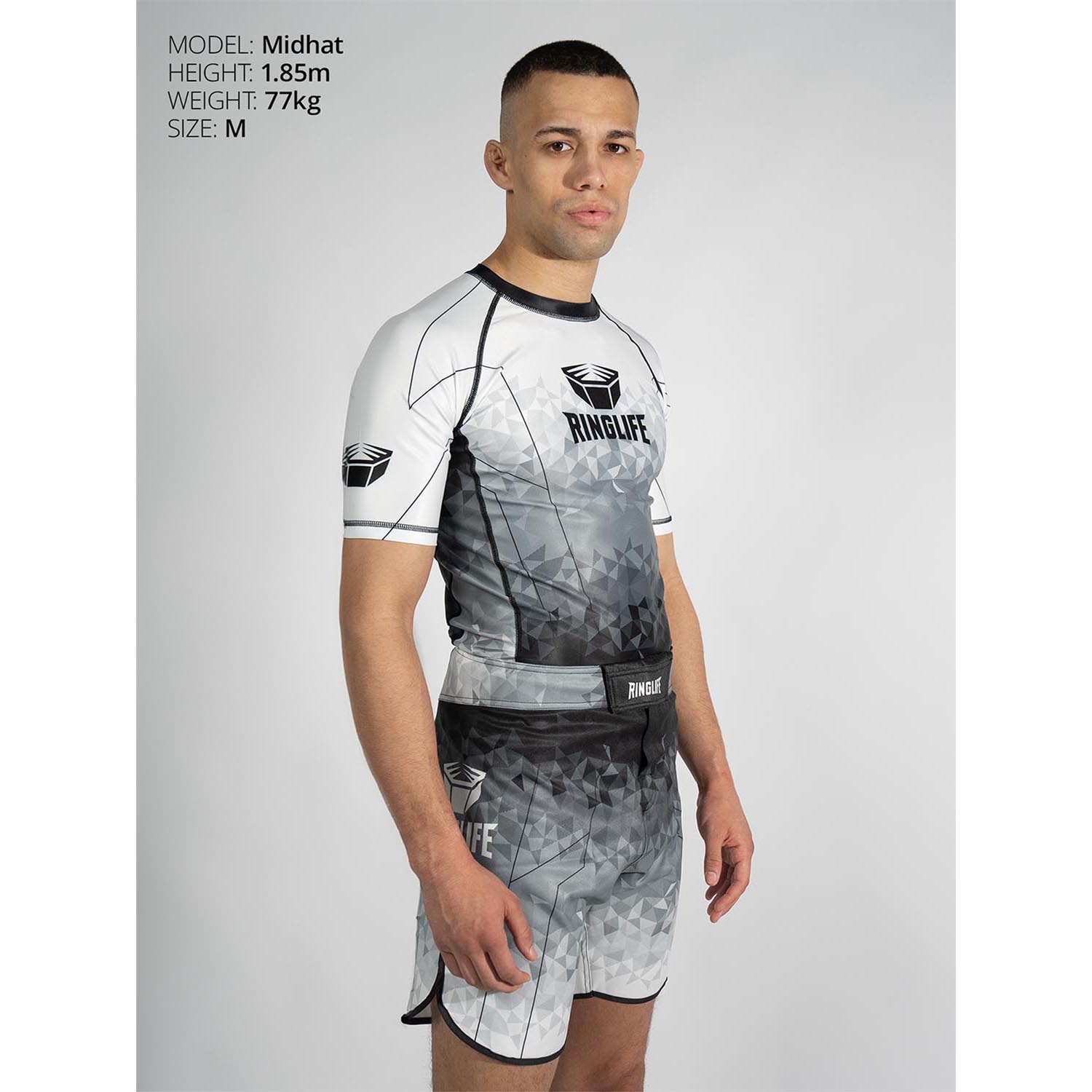 RINGLIFE Rashguard S/S - Transition black-white 3XL
