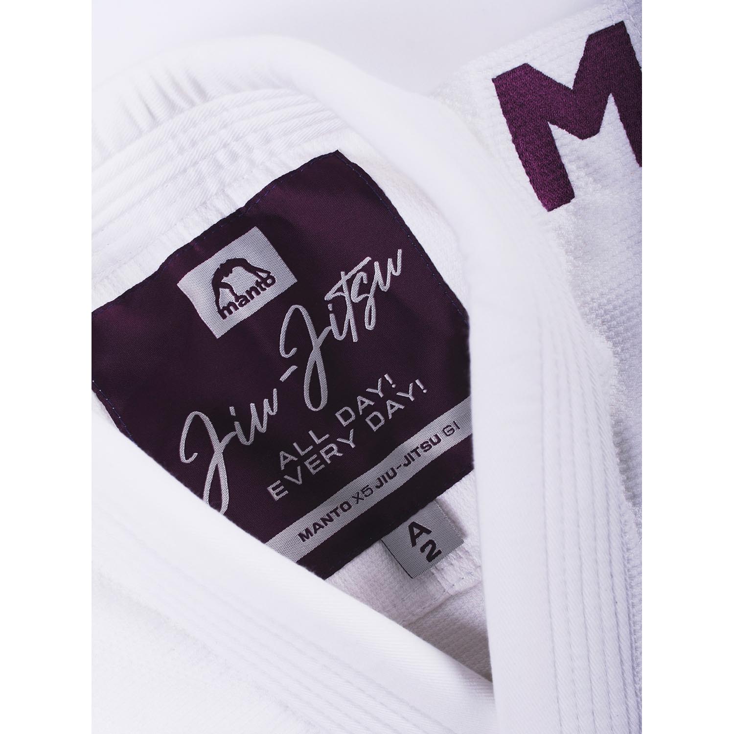 MANTO BJJ GI, X5 white-wine red, A4