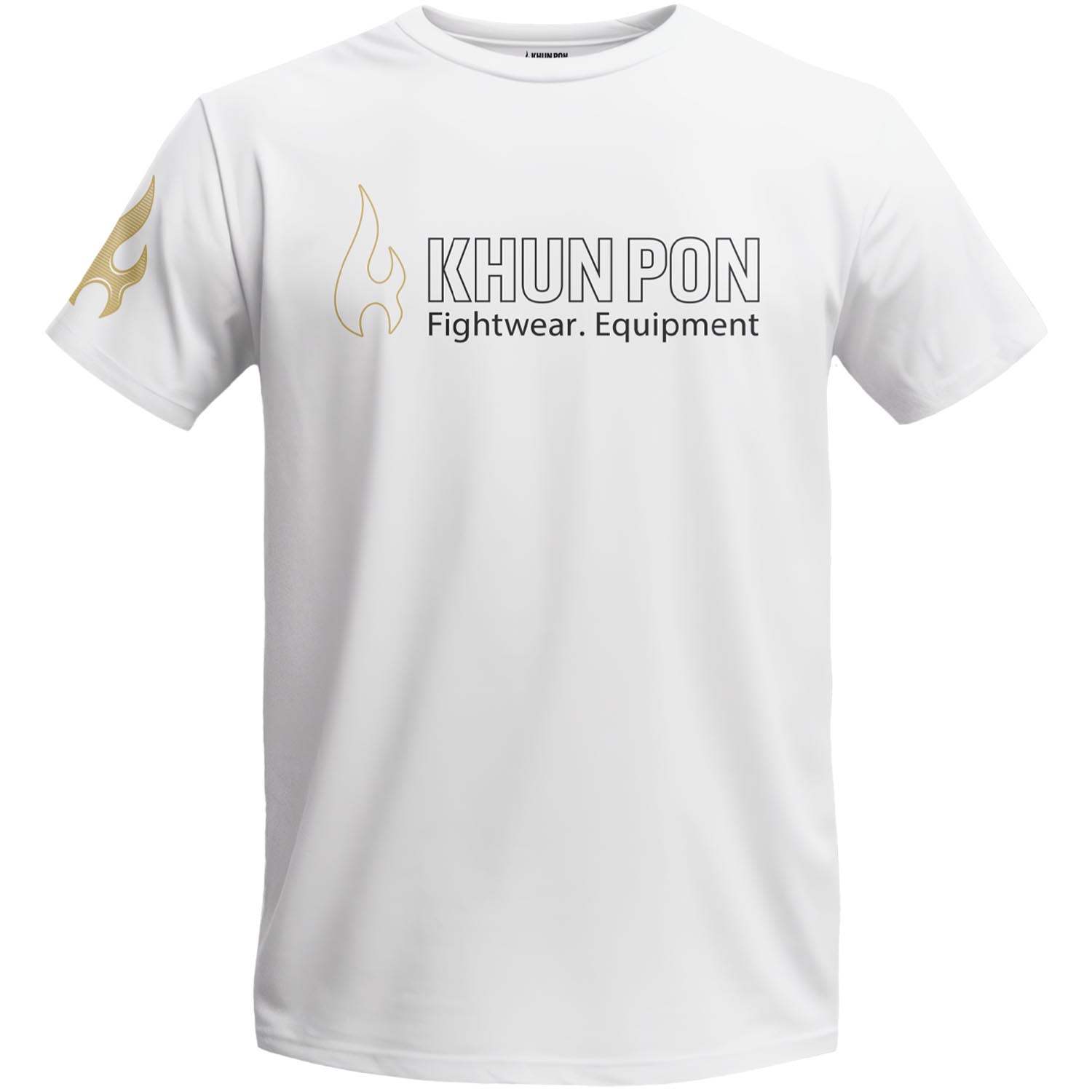 KHUN PON T-Shirt, Logo, outline white , XXL