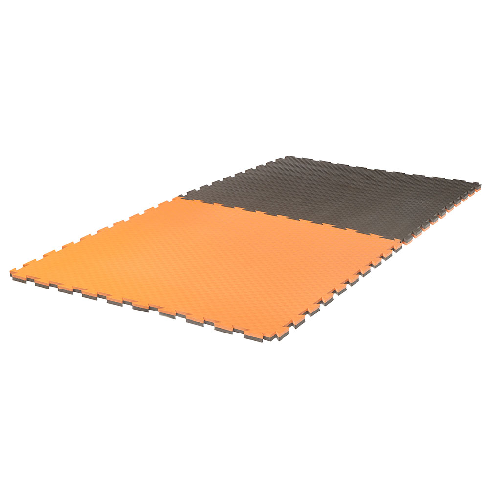 Ju-Sports Puzzle Mat, Pro Checker, grey-orange, 2 cm