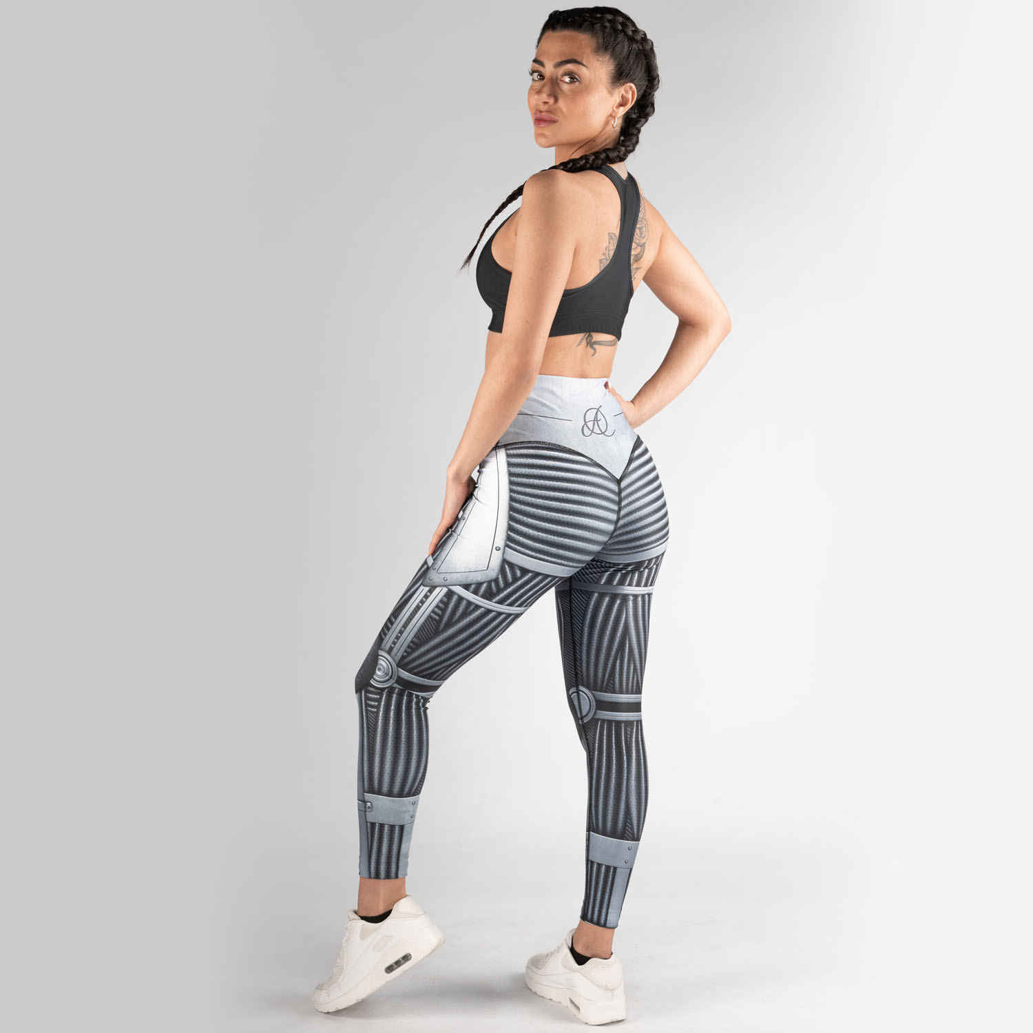 Anarchy Apparel Compression Leggings, Necronomicon, XS