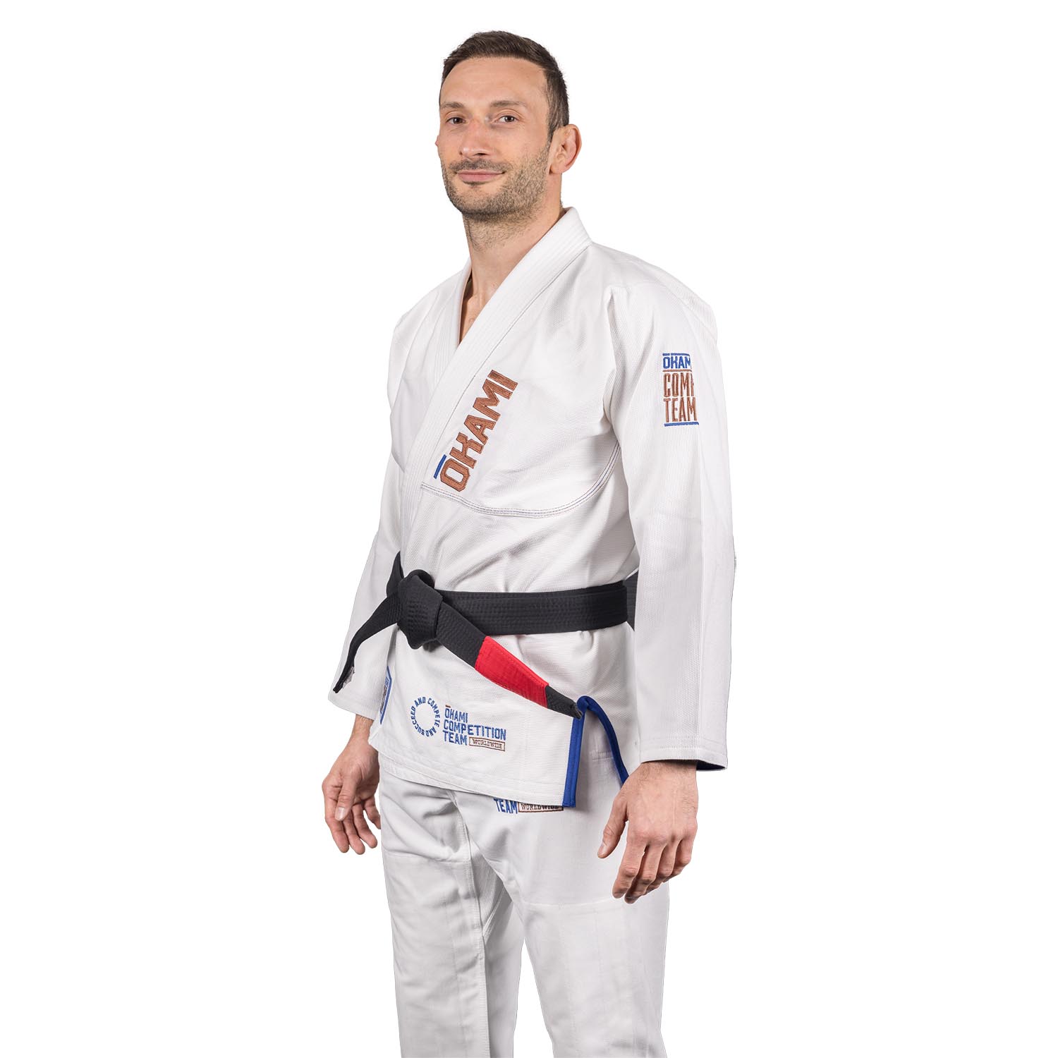 OKAMI BJJ GI, Competition Team V2, white, A4