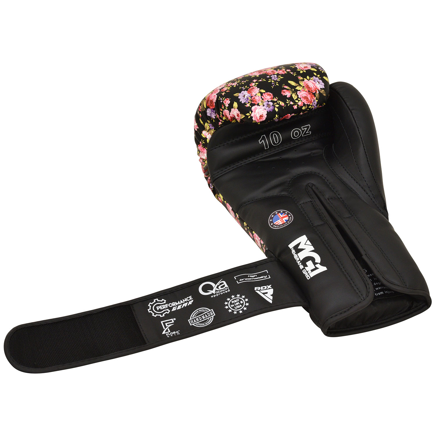 RDX Boxing Gloves, FL5, black, 8 Oz