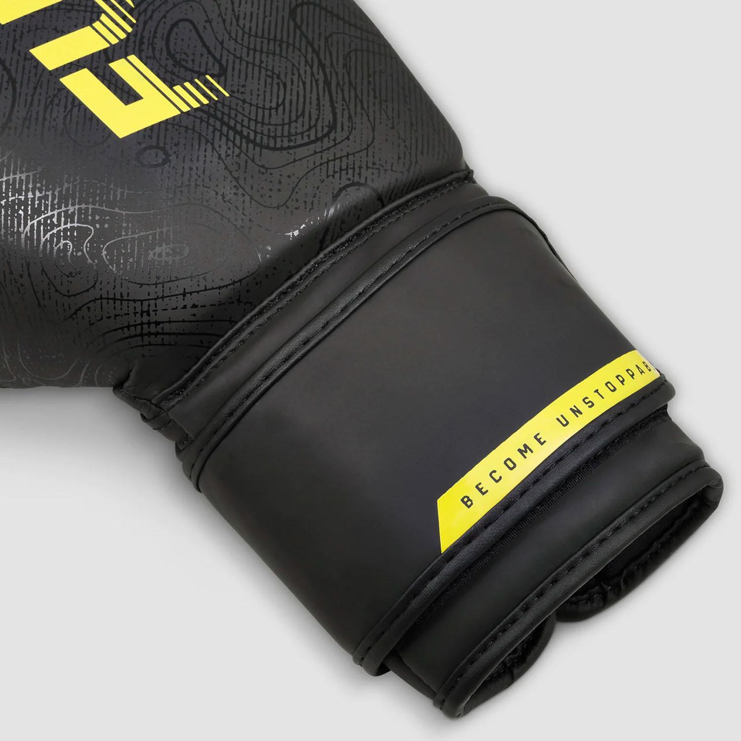 Fumetsu Boxing Gloves, Arc, black-yellow, 12 Oz