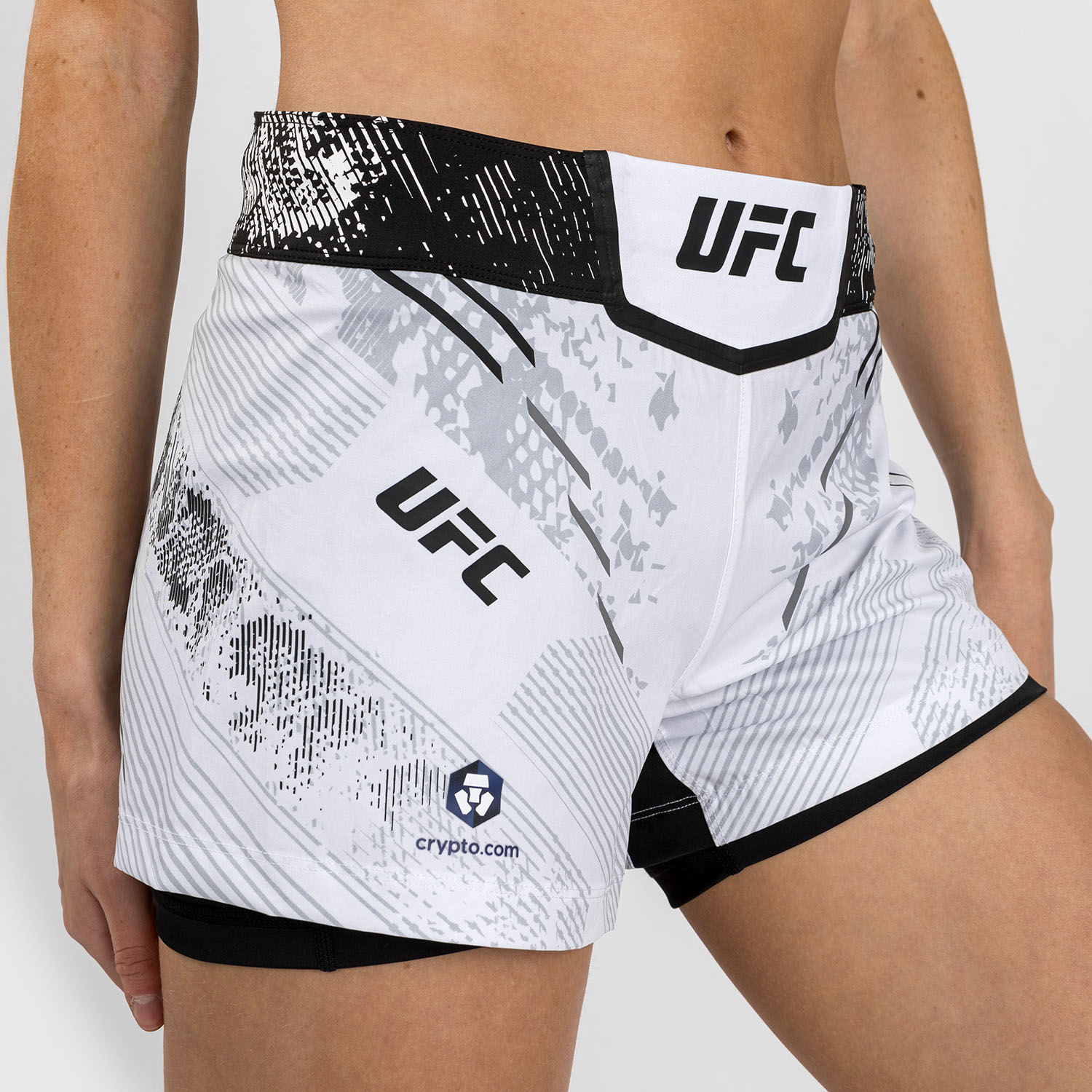 VENUM MMA Fight Shorts, Damen, UFC Fight Night, Adrenaline, weiß, XS