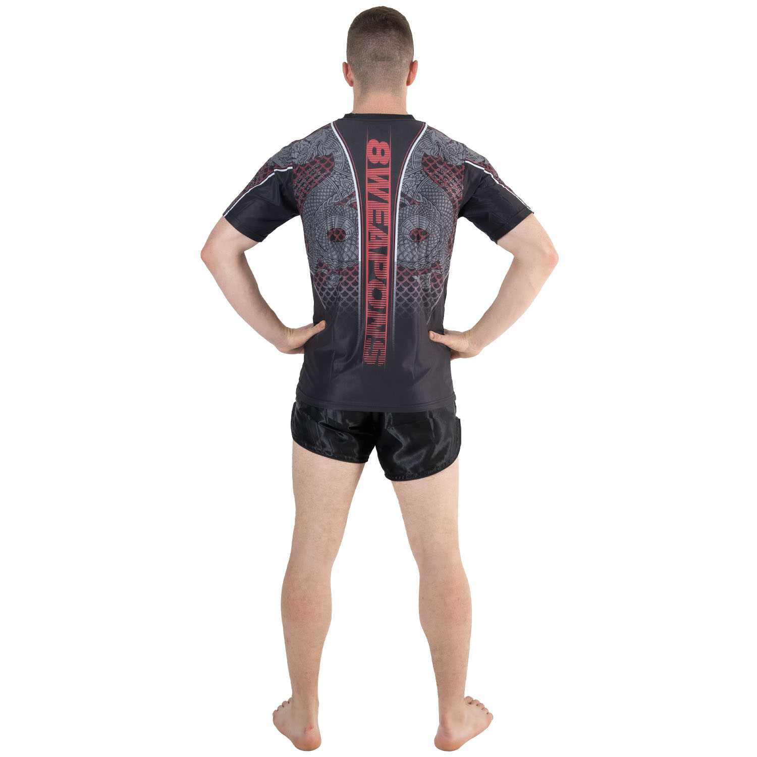8 WEAPONS Functional T-Shirt, Naga Yant, schwarz-rot, L