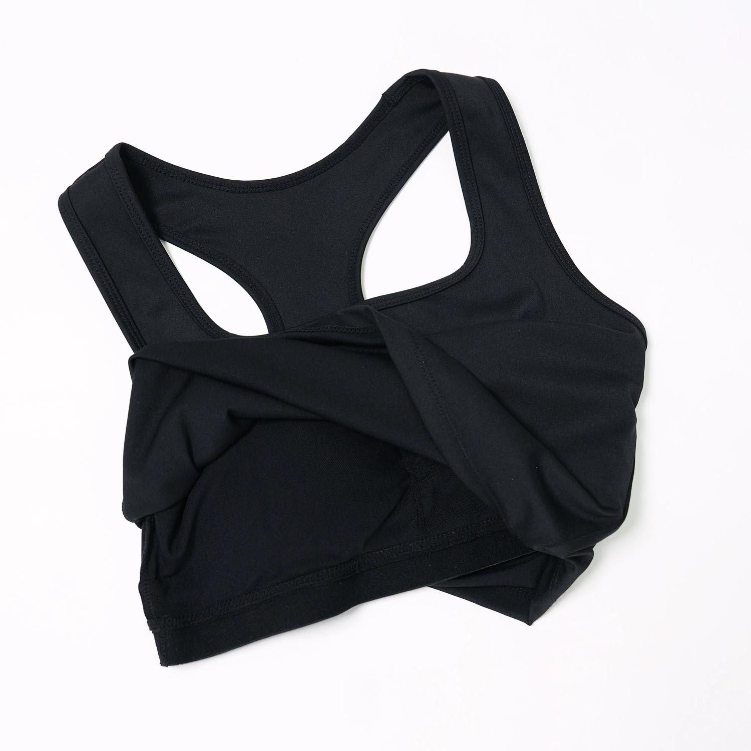 ATHENA Crop Top, Women, Built-In Bra, Diana, black, XL