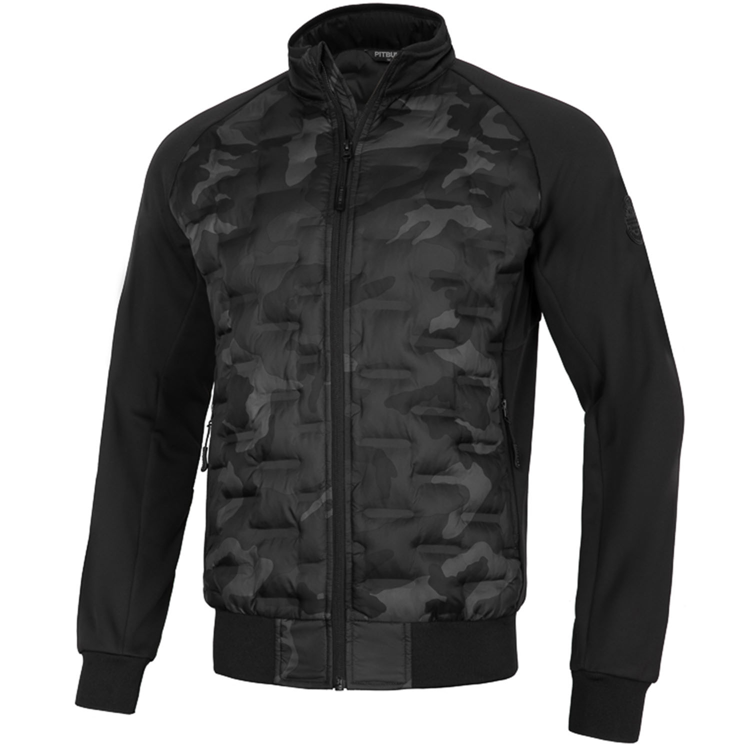 Pit Bull West Coast Jacket, Padded Roxton, black-camo, M