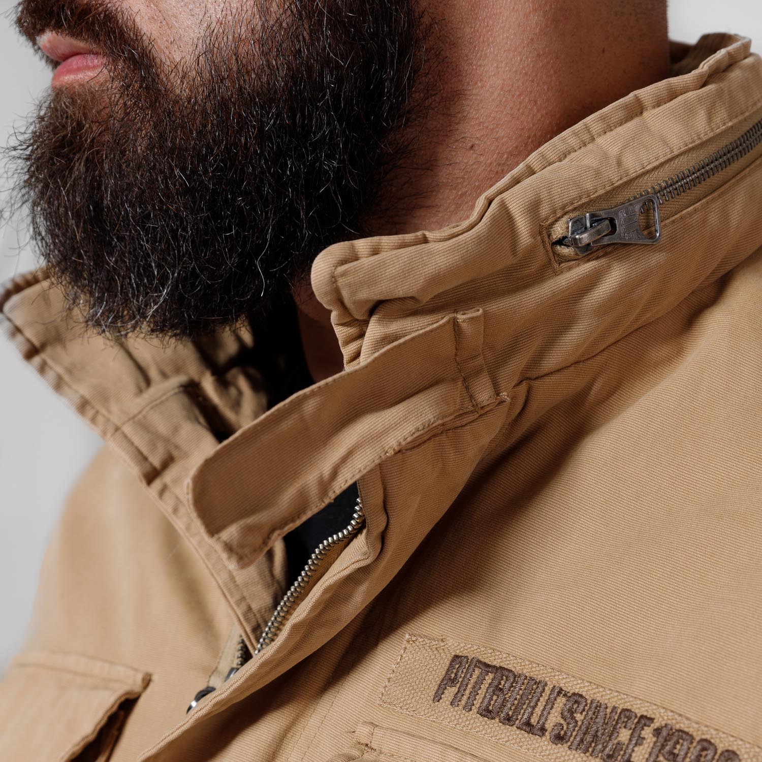 Pit Bull West Coast Jacke, M65, Washed Cotton, sand, XXL