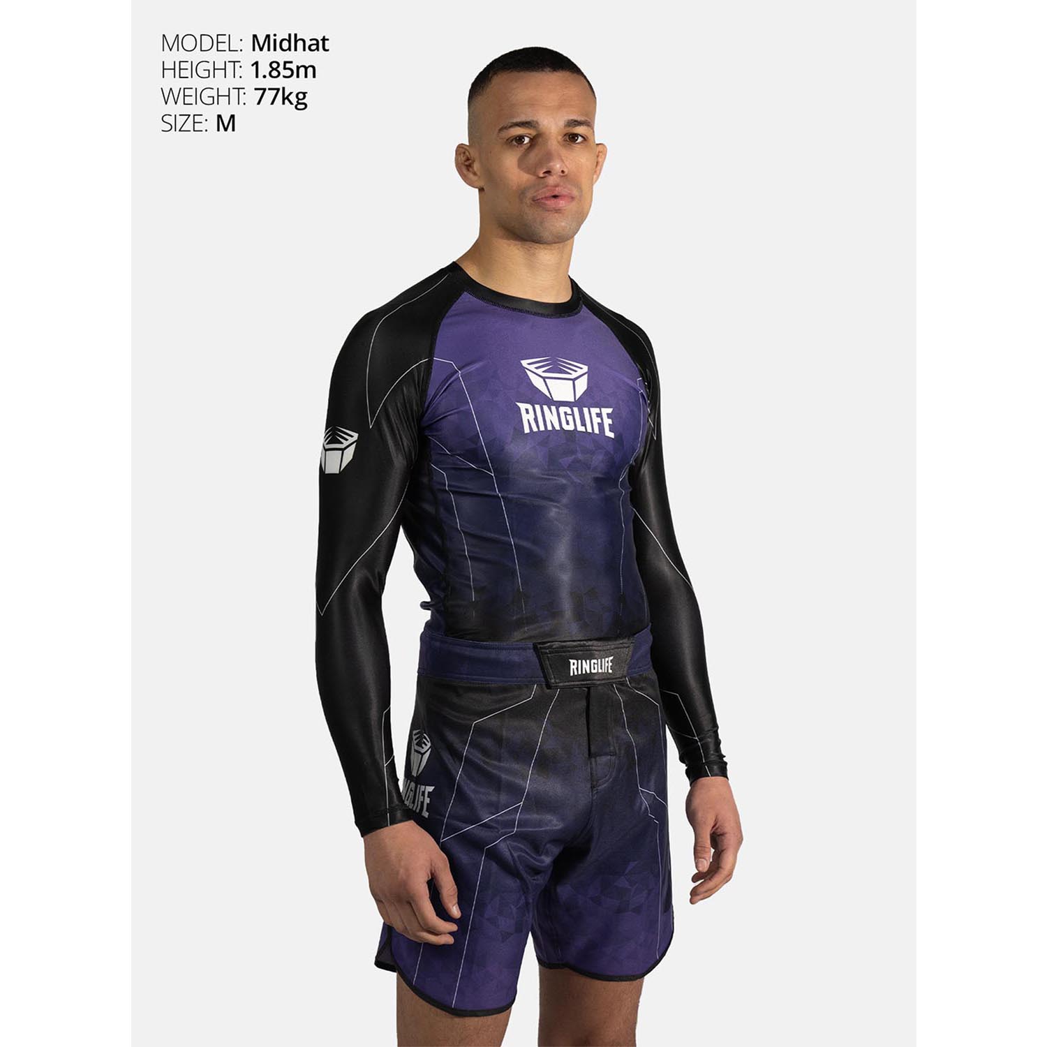 RINGLIFE Rashguard L/S - Transition black-purple 3XL