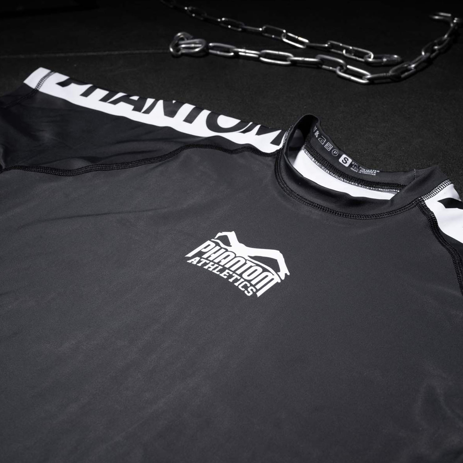 Phantom Athletics Rashguard, S/S, Evo Apex, schwarz, L