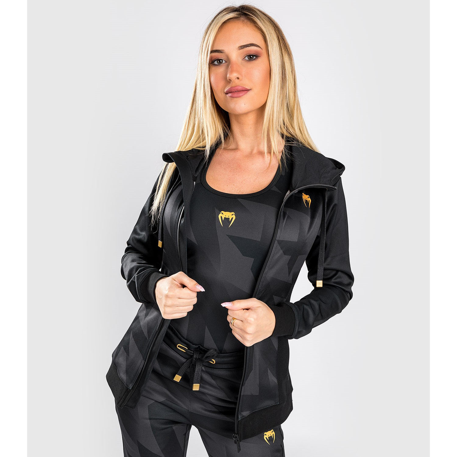 VENUM Zip Hoody, Women, Razor, black-gold, XS