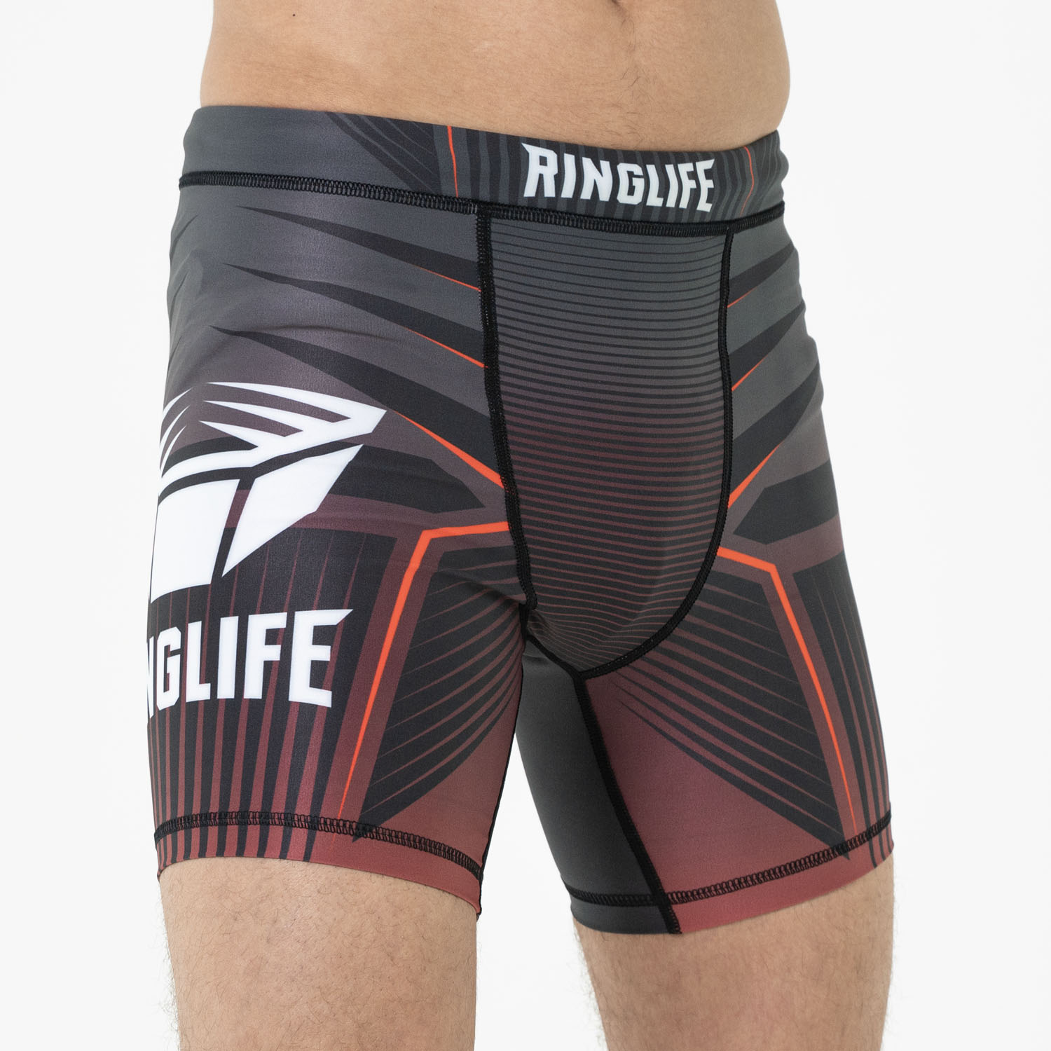 RINGLIFE Compression Shorts - Octaring schwarz-rot S