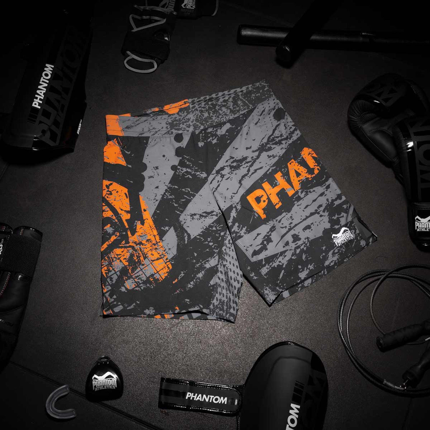 Phantom Athletics MMA Fight Shorts, Flex, Splatter, S