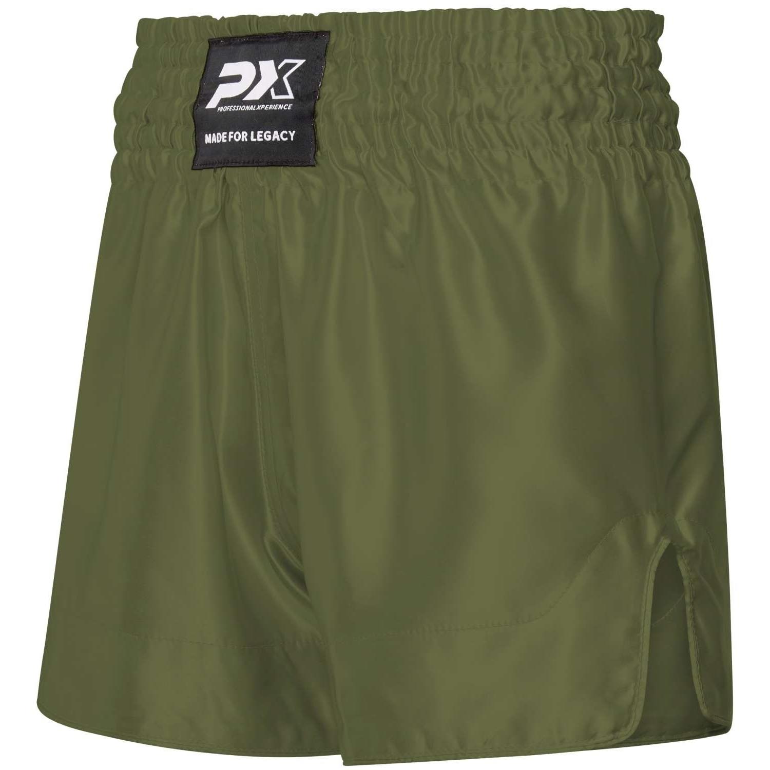 PX Muay Thai Shorts, Legacy, olive, L
