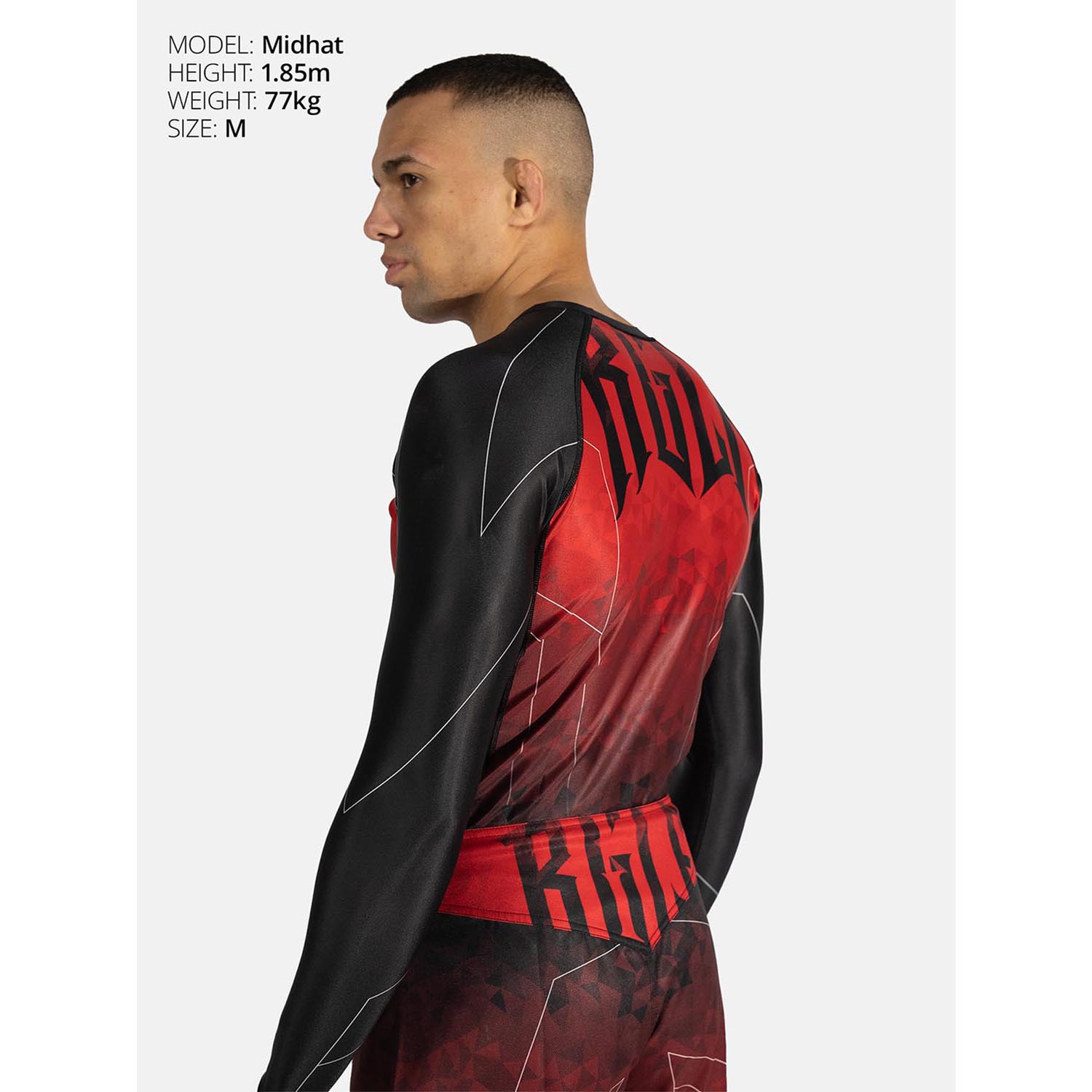 RINGLIFE Rashguard L/S - Transition black-red L