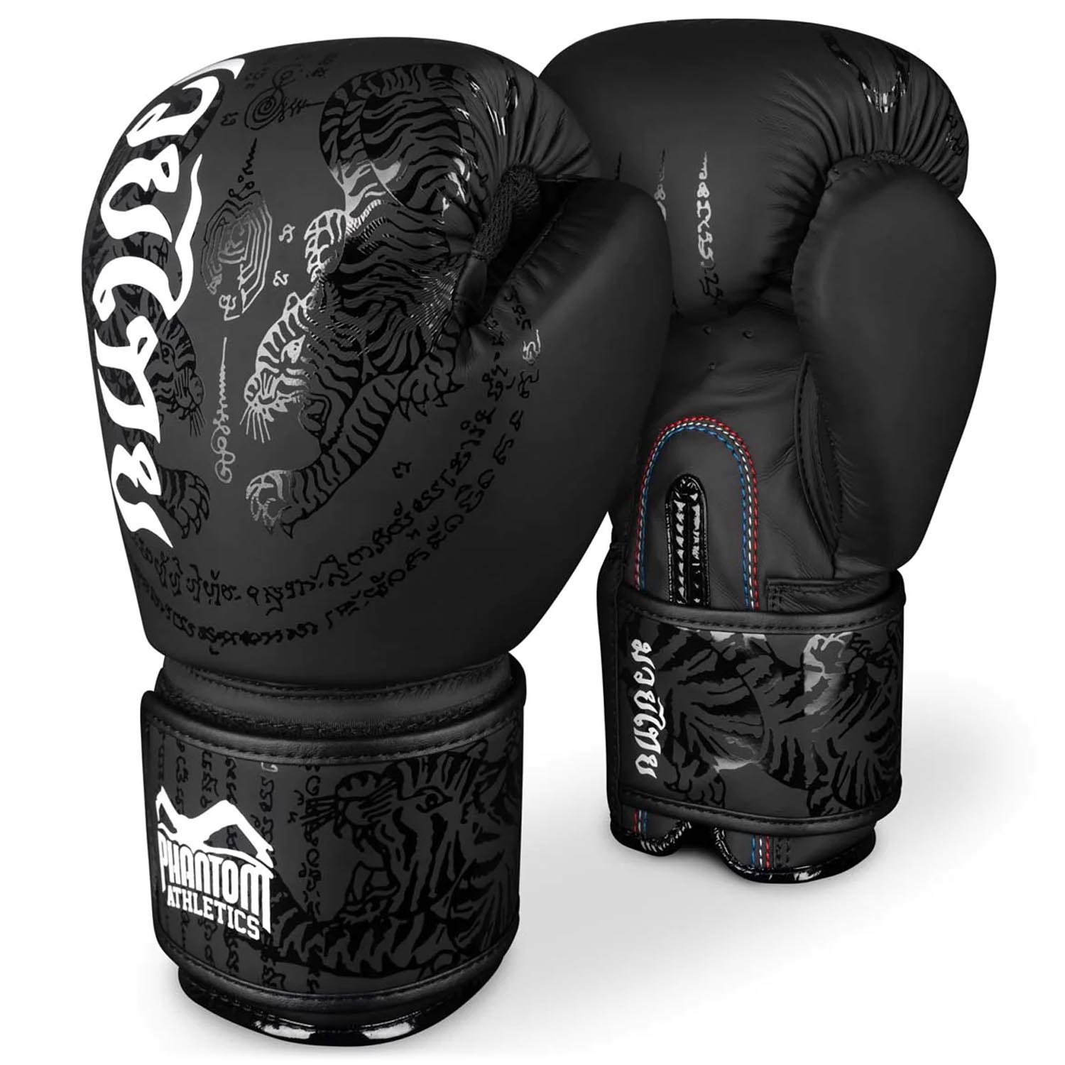 Phantom Athletics Boxing Gloves, Muay Thai, black