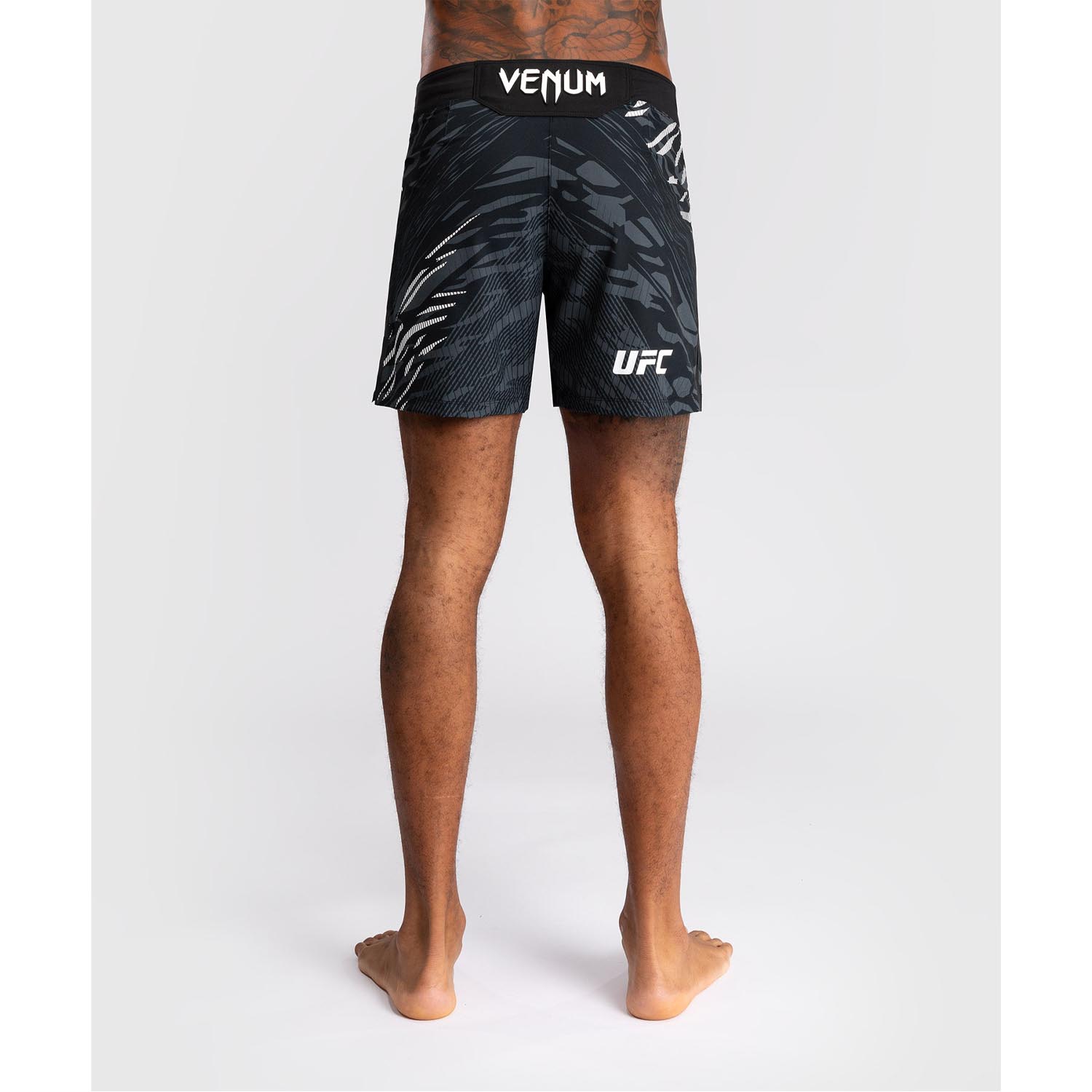VENUM MMA Fight Shorts, UFC Fusion Authentic Fight Night, Short Fit, black-white, L