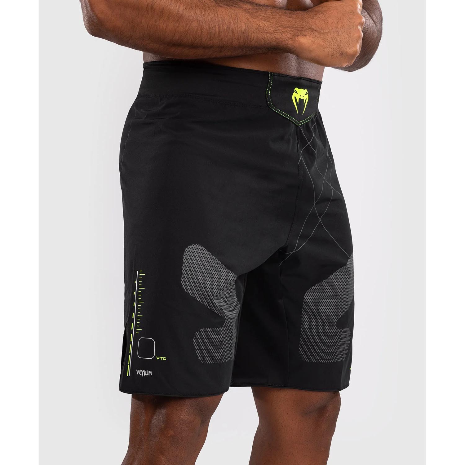 VENUM MMA Fight Shorts, Training Camp 4.0, black-neon green, XXL