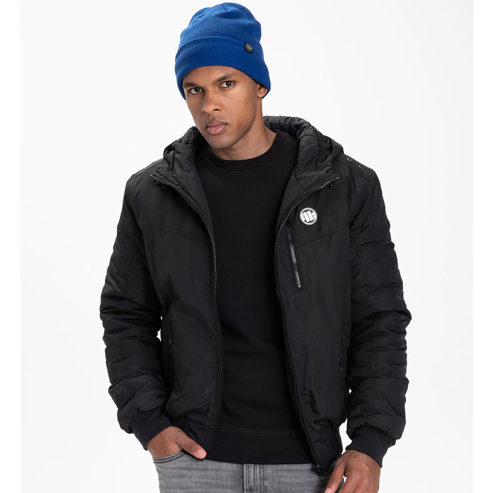 Pit Bull West Coast Beanie, Small Logo, blue