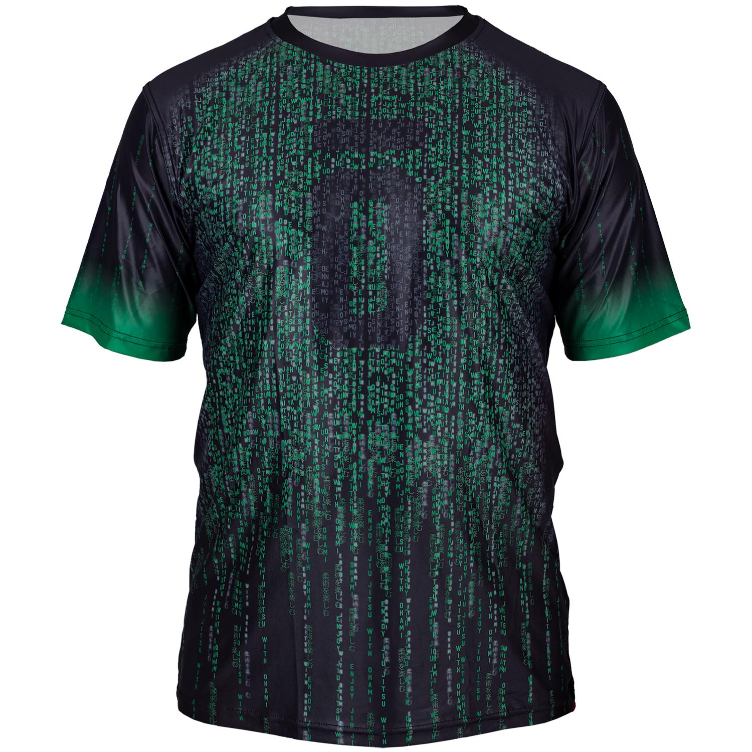 OKAMI Functional T-Shirt, Code, black-green, XXL