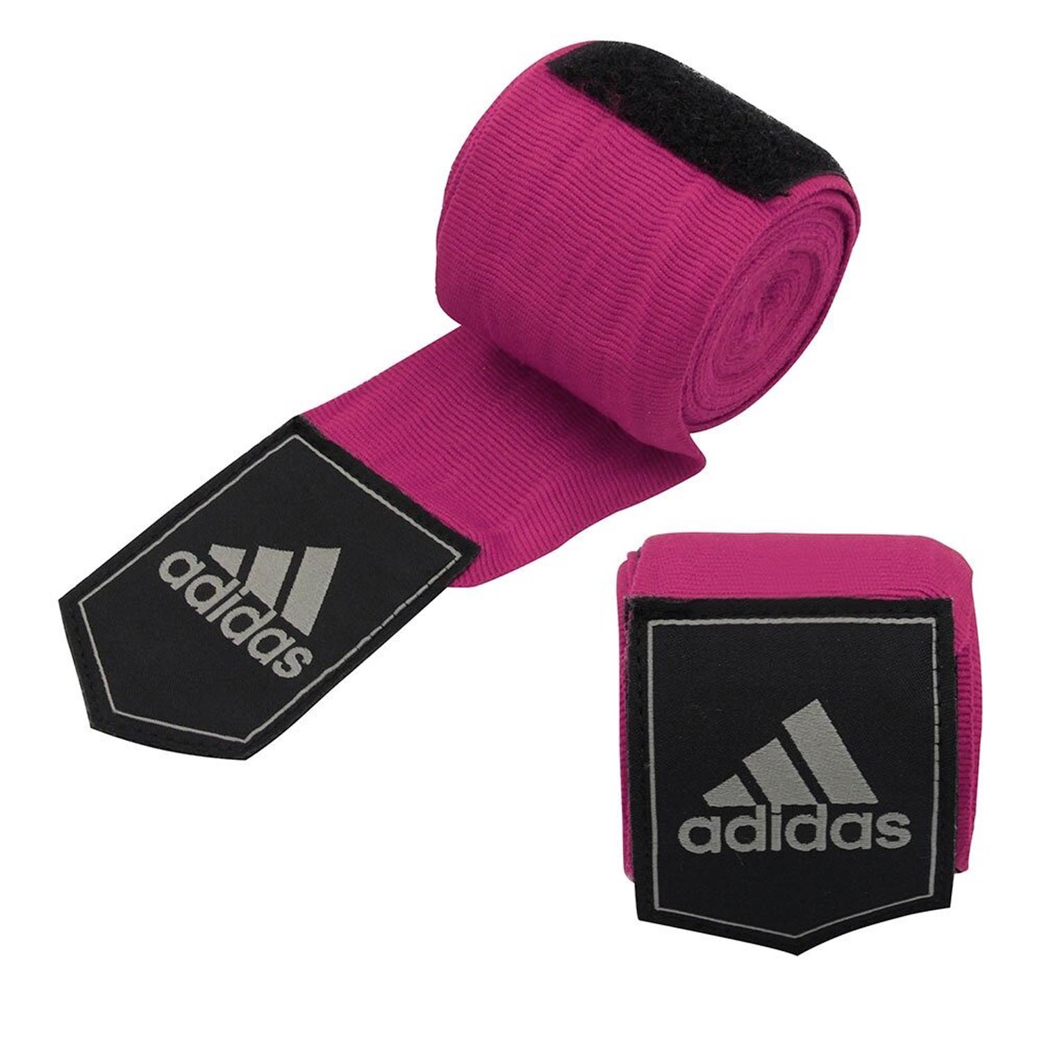 adidas Boxbandagen, halbelastisch, 2.55 m, pink