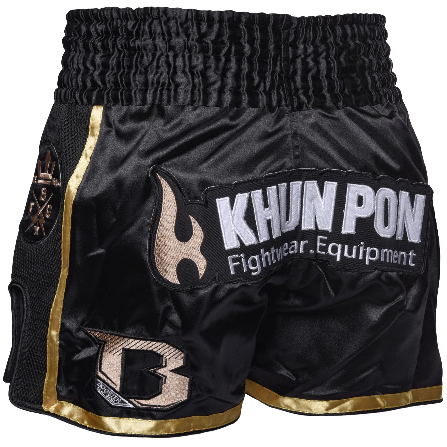 Booster Muay Thai Shorts, Khunpon, schwarz, L