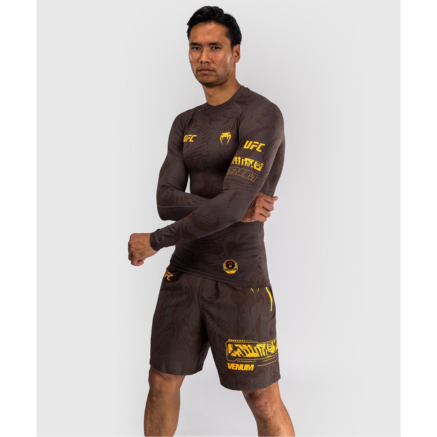 VENUM Rashguard L/S, UFC Fusion Fight Week, brown, L