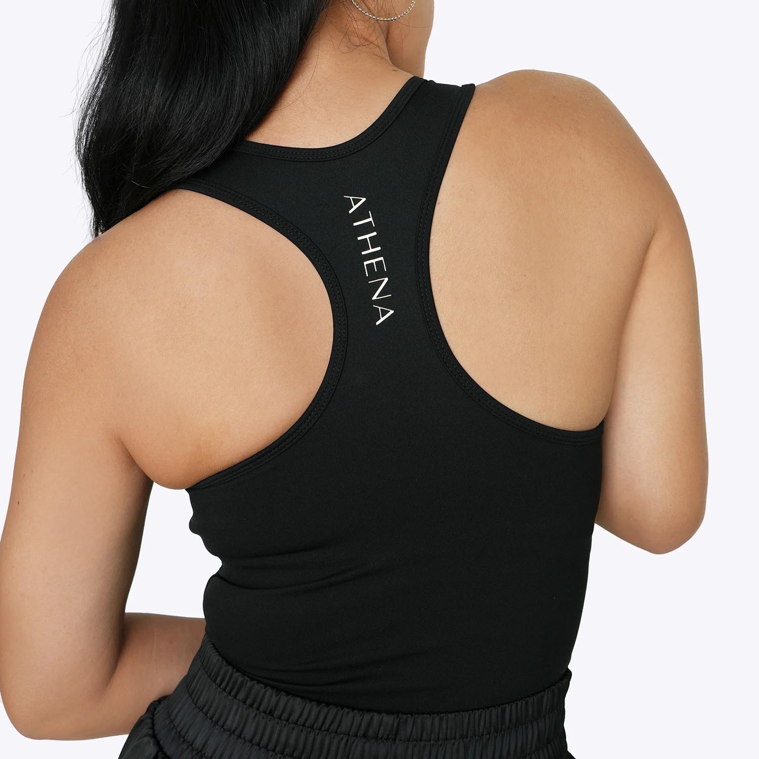 ATHENA Crop Top, Women, Built-In Bra, Diana, black, XL