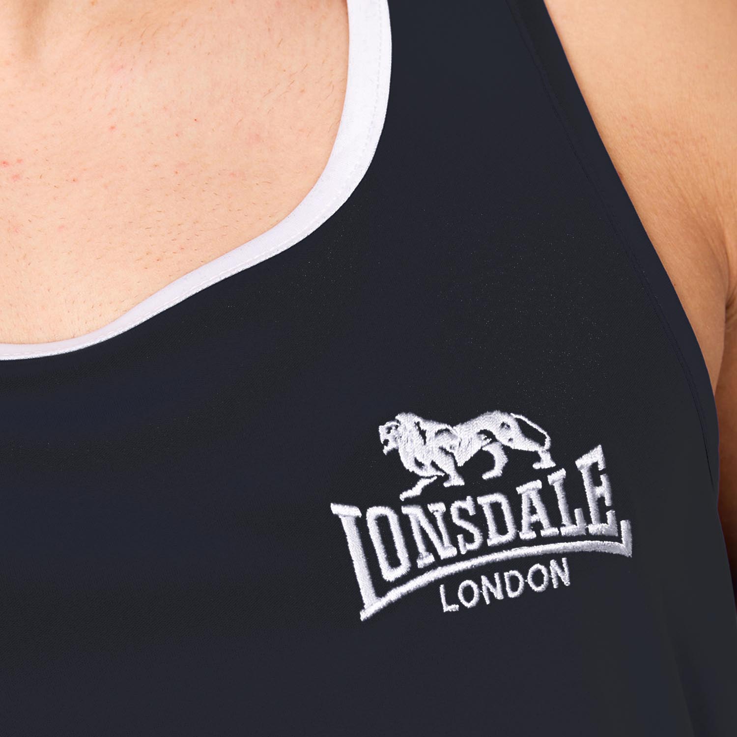 Lonsdale Tank Top, Amateur Singlet, black, L