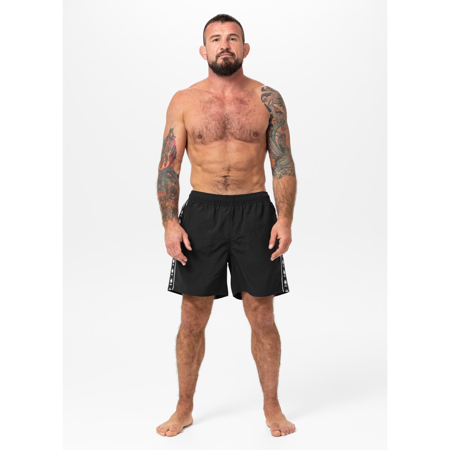 Pit Bull West Coast Board Shorts, Blackmore, black, XXXL