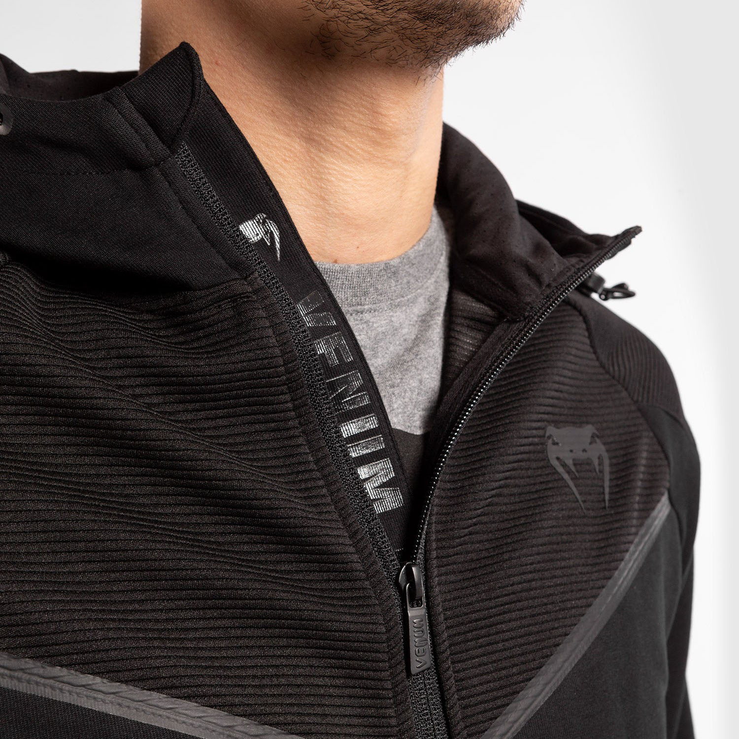 VENUM Zip Hoody, Laser Evo 2.0, black-black, S