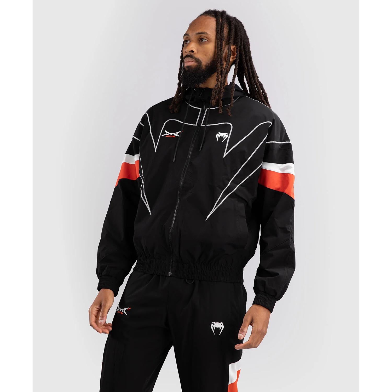 VENUM Training Jacket, DTR Fight Attack 90, black-orange, XXL