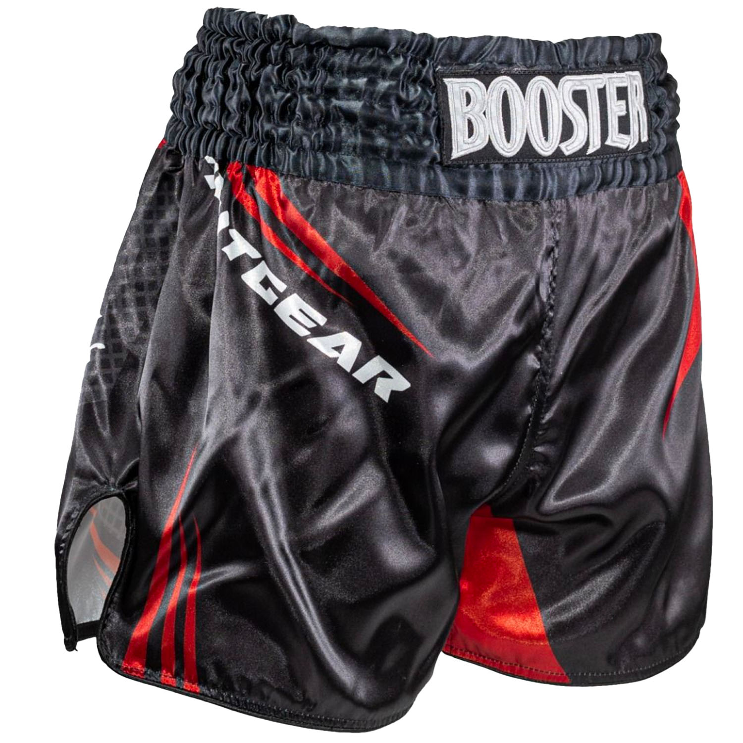 Booster Muay Thai Shorts, AD Xplosion 2, schwarz-rot, S