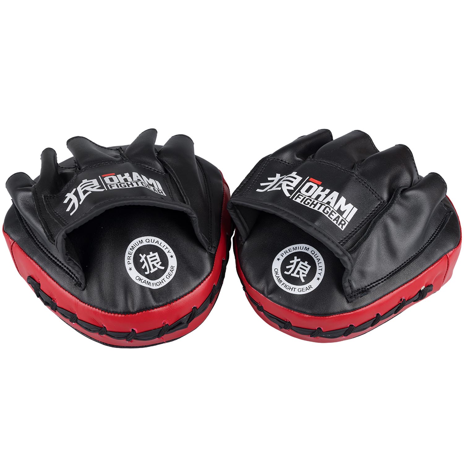 OKAMI Focus Mitts, Micro, black-red