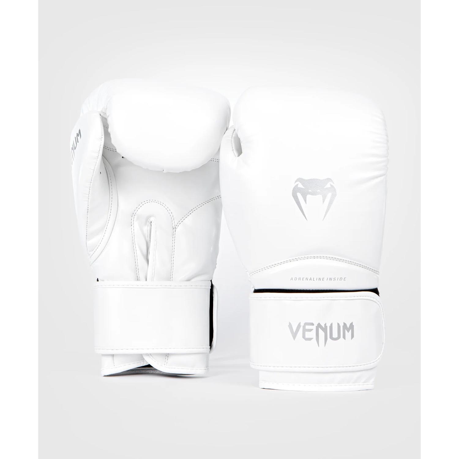 VENUM Boxing Gloves, Kinder, Contender 1.5, white-silver, 8 Oz