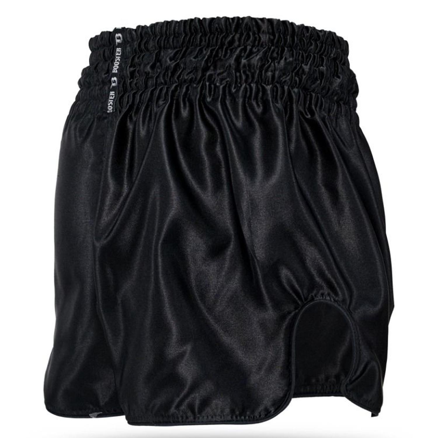 Booster Muay Thai Shorts, Thunder, black-red, M
